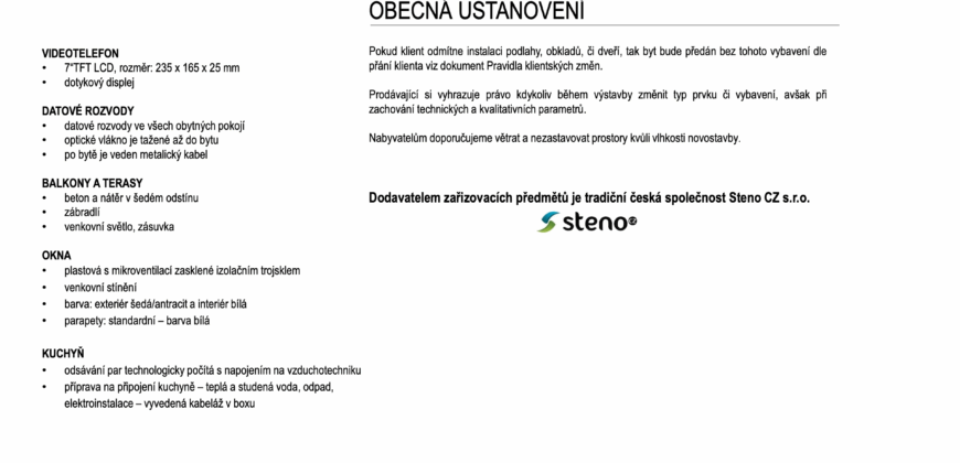 2+kk v centru Liberce – projekt Residence Promenáda