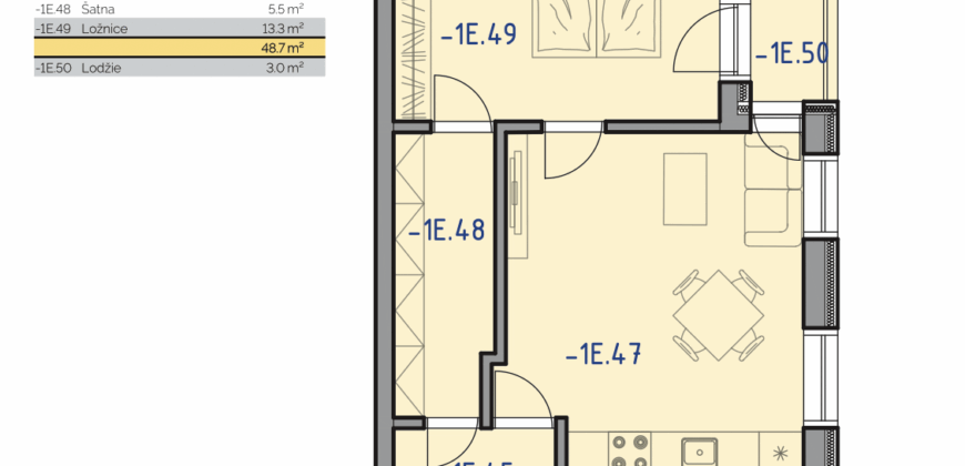 2+kk v centru Liberce – projekt Residence Promenáda